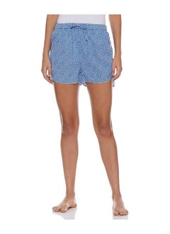 Buy Teal Blue Women's Boxer Regular Cotton Blend Casual Shorts in UAE