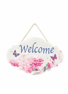 Buy Wooden Sign Ornaments, 2 Pcs Wooden Welcome Sign Rustic Hanging Wood Board Front Door Decor Welcome Decorative Sign Wall Art Sign Plaque, for Shop Home Decoration in UAE