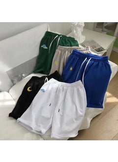 اشتري Summer Mens Casual Beach Shorts Trendy Sports White في السعودية