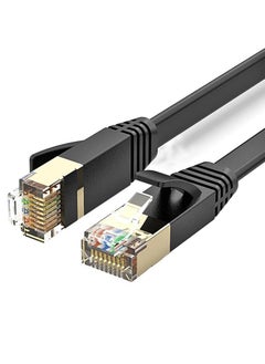 اشتري كابل إيثرنت كات 7 بمنفذ GB RJ45 LAN بسرعة عالية 10 جيجابايت في الثانية بتصميم مسطح ومغلف وسلك تصحيح لشبكة الإنترنت لأجهزة الألعاب بلايستيشن 5/4/3 وأجهزة إكس بوكس وأجهزة الكمبيوتر واللابتوب وأجهزة المو في الامارات