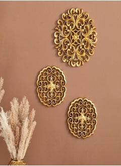 اشتري Zoya 3-Piece Wall Plaque Set 35x35 cm في السعودية