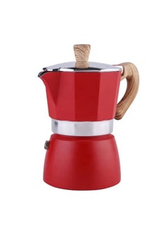 Buy Liying Stovetop Espresso Maker Moka Pot (3cup), Leak-Proof, Perfect for Authentic Cuban & Italian Style Espresso (RED) in UAE