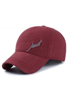 اشتري Simple Cap for Sports Golf Casual Outdoor for Men and Women Maroon Red في الامارات