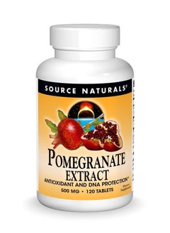 اشتري Pomegranate Extract 500mg Complete Whole Fruit Ellagic Acid Antioxidant & Added Fiber - 120 Tablets في الامارات