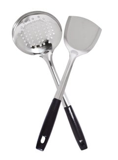 اشتري 2-Piece stainless steel  Cooking Ladle Set في السعودية