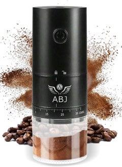 اشتري Coffee Grinder Electric Burr, Small portable Coffee Grinder, 38 Adjustable Grind Settings, Compact Cordless Travel Grinder for Espresso, Cold Brew, Pour Over, French Press في السعودية