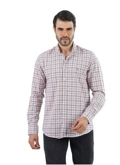 Buy Men's Shirt- cotton - Color Orange in Egypt