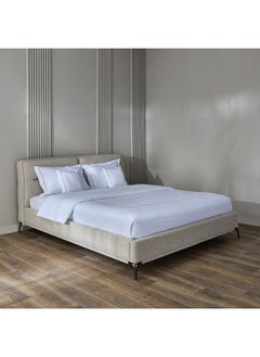 Buy Carina Upholstered Queen Bed 220 x 100 x 164 cm in Saudi Arabia