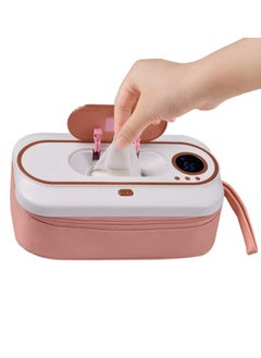 اشتري USB Rechargeable Baby Wipe Warmer, Smart Temperature Control&Wet Wipes Dispenser, 2 Modes, and 5000 mAh Battery Powered, Large Capacity Design, Portable, Home and Travel, Camping Wet Wipe Heating Box في السعودية