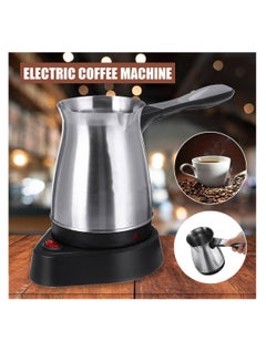 Buy Electric 600W Coffee Pot Turkish Coffee Maker 500ML Coffee Machine Tea Coffee Boiler Turkish Coffee Maker Pot Machine Stainless steel in UAE