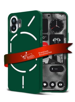 Buy Liquid Silicone Ultra Thin TPU Phone Case Cover For Nothing Phone (2) 5G 2023 Dark Green in Saudi Arabia