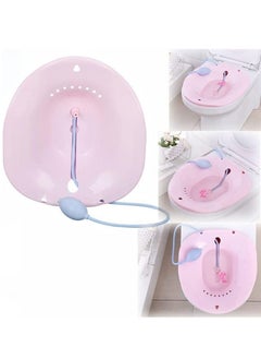 اشتري Sitz Bath Toilet Seat, with Flusher Folding Bathroom The-Toilet Perineal Soaking, Avoid Squatting for Hemorrhoidal Relief, for Pregnant Women, for Post-Episiotomy Patients on The في السعودية