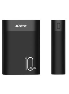 Buy 10000 mAh Compact Smart Charging Power Bank with Dual USB Output BLACK in UAE
