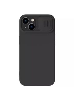 Buy CamShield Silky silicone Back Cover for Apple iPhone 14 / 13 (2022) - Classic Black in Saudi Arabia