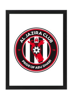 اشتري Al Jazira Club, UAE Pro League , Soccer Gift , Poster with Frame 30x40cm في الامارات