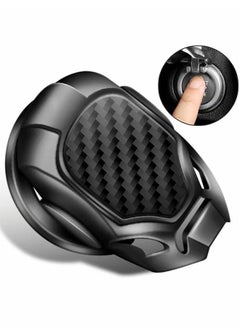 Buy Car Push Start Button Cover, Engine Stop Protective Cover Decoration, Interior Modification Accessories to (Black) in UAE