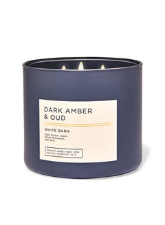 Buy Dark Amber And Oud 3-Wick Candle in UAE