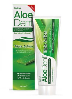 Buy ALOEDENT TRIPLE ACTION COQ10+TEA TREE OIL 100ML in UAE