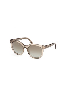 Buy Women's Butterfly Shape Acetate Sunglasses FT110945G53 Lens Size: 53 Millimeter - Shiny Light Brown in Saudi Arabia