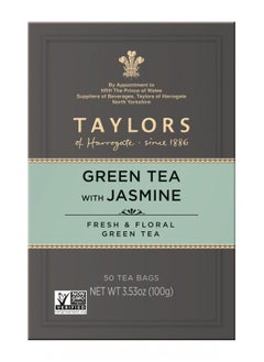 Buy Taylors Of Harrogate Green Tea With Jasmine, 50 Teabags in UAE