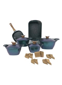 Buy Granite set of 10 sq. Frying pan and square casserole Ocean in Egypt