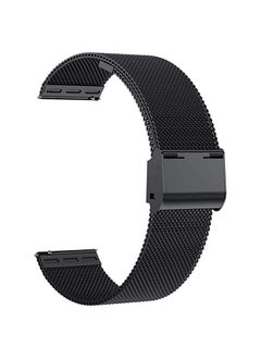 اشتري Watch Straps Replacement for  20mm Stainless Steel Bracelet Compatible with Galaxy Watch 4 40/42/44/46 mm,  (20mm, black) في مصر