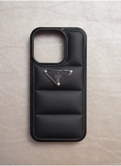 Buy Prada Laser Cover Case Protective For iphone15-Black in Egypt