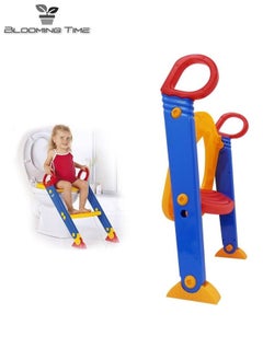 Buy Folding Toilet Trainer Ladder For Suitable For Children Boys And Girls Toilet Seat Steps in UAE