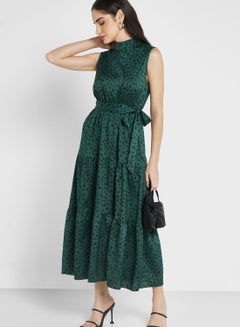 Buy Sleeveless Printed Dress in UAE