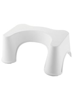 Buy SKY-TOUCH Toilet Stool : Non-Slip Plastic Potty Stool Squatting Posture Poop Stool Portable Step Stool for Adults Kids Improve Bathroom Posture and Comfort White in UAE