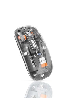 Buy Transparent Mouse 2 1600DPI - Black in UAE