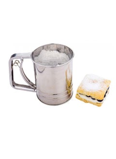 Buy Restaurantware Pastry Tek 2.5 Cup Flour Sifter, 1 Corrosion-Resistant Baking Sifter - Squeeze Handle, Triple Mesh Screen, Stainless Steel Flour Sieve, Baking Tool For Sugar, Flour, or Coffee Powder in UAE