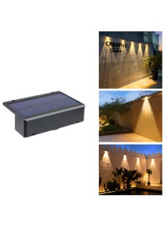 Buy Super bright solar wall lamp outdoor garden yard layout wall lamp home courtyard atmosphere lamp（warm light） in Saudi Arabia