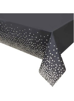Buy Tablecloth for Rectangle Tables Dot Plastic Disposable Party Table Covers for Birthday Parties, Wedding, Anniversary, Baby Shower, Fine Dining Decor 137 x 274cm in UAE