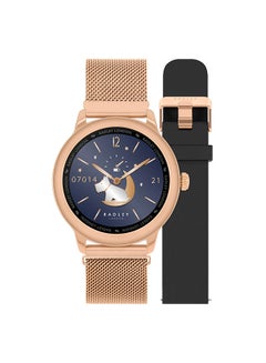 اشتري Ladies Series 7 Set Rose Gold Mesh & Black Silicon Strap Smart Watch RYS07-4004-SET - 46 mm في الامارات