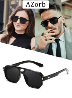 Buy Sunglasses Men Women Vintage Oversized Square Sun Glassess Ladies Men's Sunglasses Aviator Sunglass Accessories UV400 Protection Shades for Outdoor Driving in Saudi Arabia