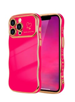 SmoBea Compatible with iPhone 13 Pro Max Case Luxury Gold Heart Pattern  Soft Liquid Silicone Shockproof Case for Women Girls Side Cute Plated Heart  Pattern Slim Phone Case (Dark Black) price in