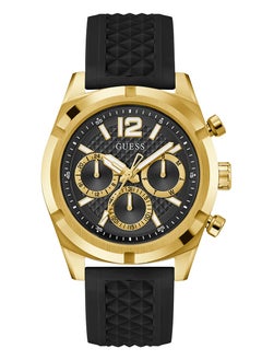 اشتري Mens Black Gold Tone Multi-function Watch - GW0729G2 في الامارات