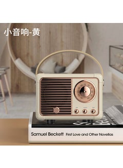 اشتري Creative Retro Bluetooth speaker Wireless Mini Bass portable small stereo cross-border explosion radio Bluetooth speaker H1 speaker/second generation [white]] في الامارات