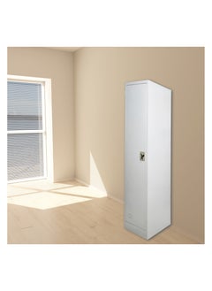 Buy INFINI HOMES 1 Door Metal Steel Storage Locker Cabinet with Plastic Handle (Grey, 45L X 40W X 183H, 1 Door) in UAE