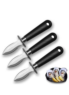 اشتري 3PCS Oyster Shucking Knife Stainless Steel Shucker Set في السعودية