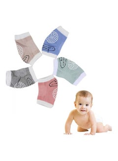 Buy Multi color 5 Pairs Baby Knee Pads Stretchable Elastic Cotton Soft  Comfortable Knee Cap Elbow Safety Protector Knee Pads for Baby Breathable Anti-Slip Pad Large Size in UAE