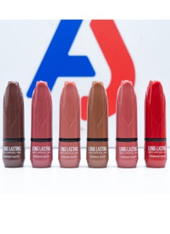 Buy Long Lasting Soft Lipstick Matte 6 Pcs - Collection 2 in Egypt