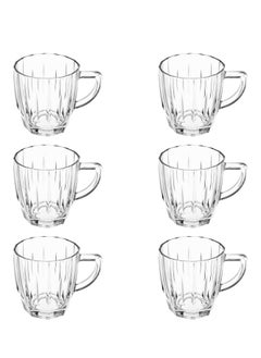 Buy Set Of 6, Tea And Coffe Cup, 280ml, Glasses Tea Cup in Egypt