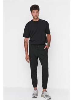 Buy Black Men's Basic Oversize Fit Sweatpants in Egypt