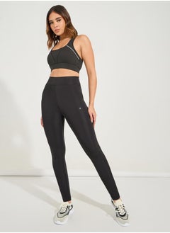 Buy Logo Broad Waistband Basic Leggings in Saudi Arabia