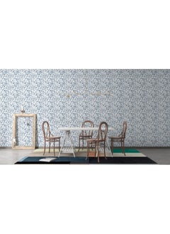 Buy Jasmine Flower Pattern Fabric Wallpaper Covers An Area ​​Up To 4.2Mx3M With Adhesive And Smoothing Tool in Egypt