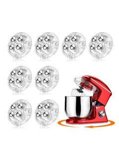 Buy Self-adhesive Caster Wheels 360 Degree Mini Swivel Wheels 8 PCS Small Appliance Sliders Sticky Pulley for Kitchen Appliances Storage Box Trash Can Furniture with 4 Ball Bearings in Saudi Arabia