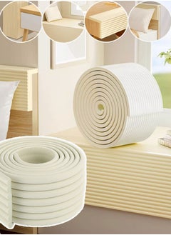 Buy Household Baby Proofing Edge Guards Padding, Edge Protectors with Adhesive 4M Tapes 0.08M Extra Wide for Table, Desk(Beige) in Saudi Arabia