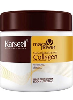 Buy Karseell Collagen Hair Treatment Deep Repair Conditioning Argan Oil Collagen Hair Mask Essence for Dry Damaged Hair All Hair Types 16.90 oz 500ml in Saudi Arabia